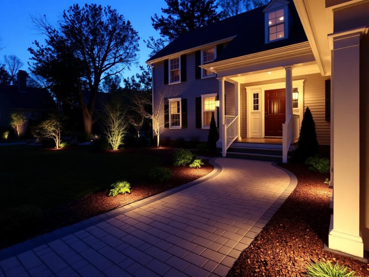 Front Entry Walkway & Lighting in Salem, NH